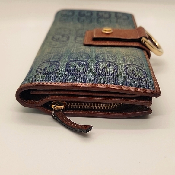 GUCCI DENIM TOTE AND LONG WALLET BUNDLE - Picture 14 of 16